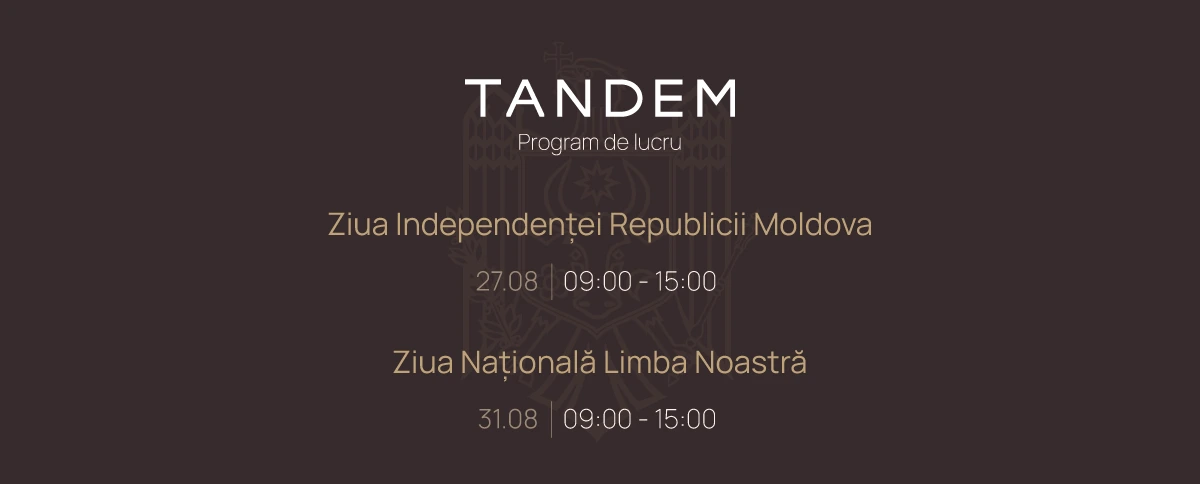 Programul de lucru al showroomului în zilele de sărbătoare