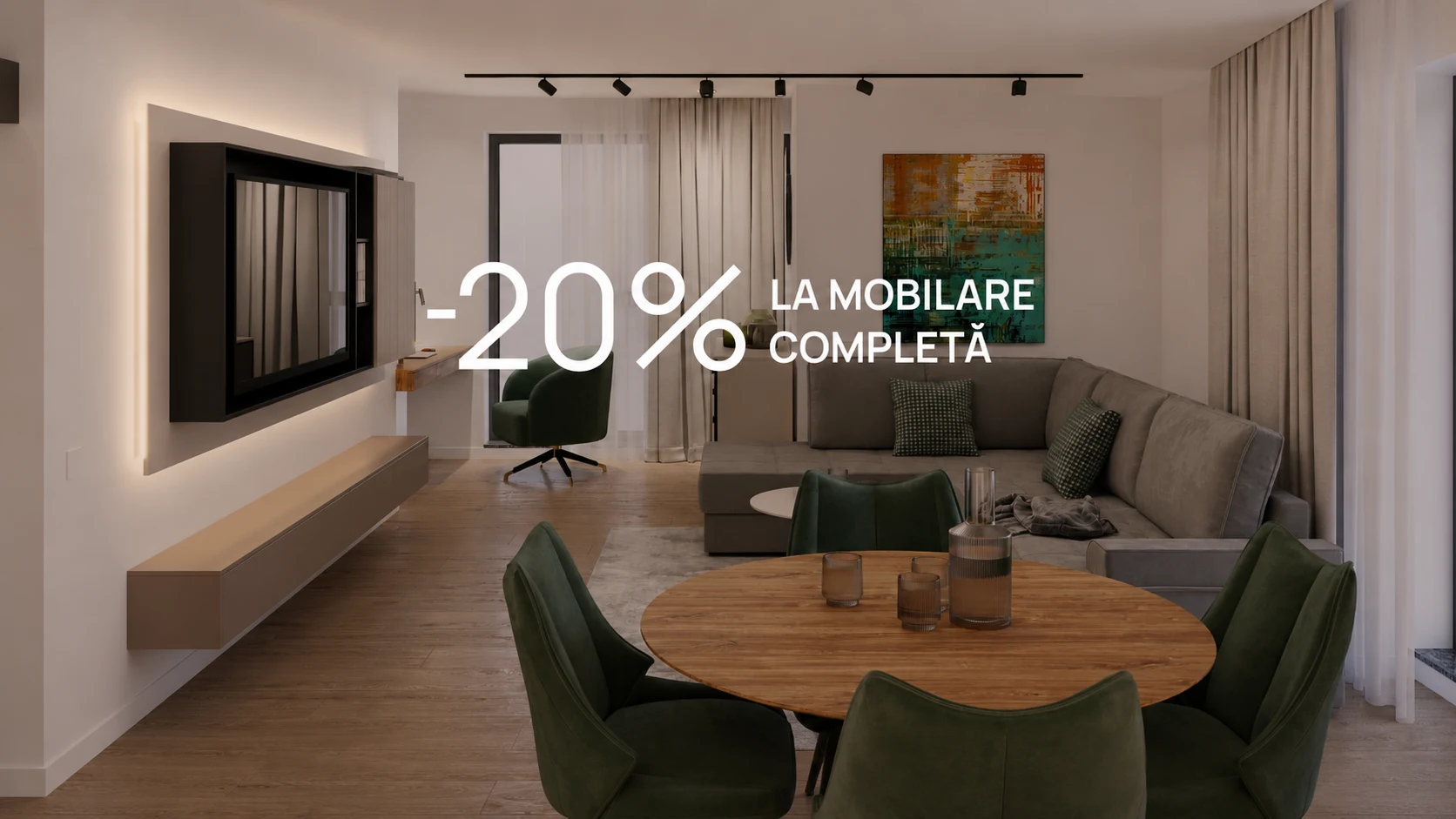 -20% LA MOBILARE COMPLETĂ